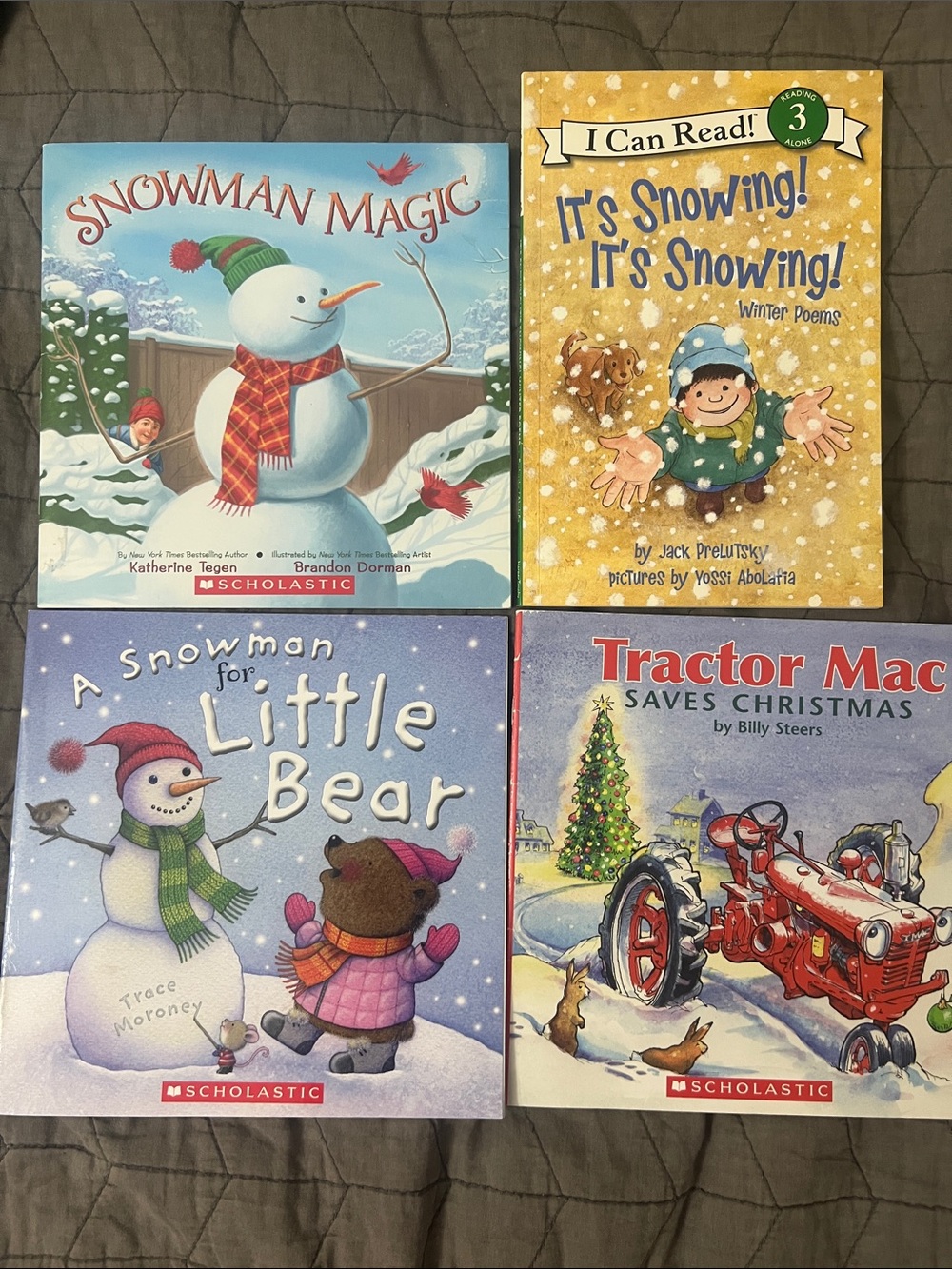 Scholastic Winter Theme Kids Book Set and Winter Poems